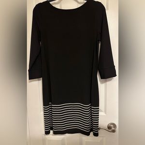 NWT Black dress w/white stripes from WHBM
